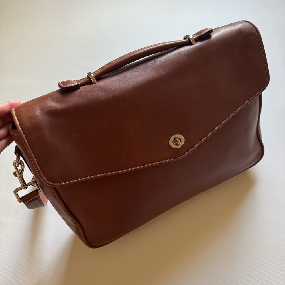 Vintage Coach Lexington Briefcase in British Tan